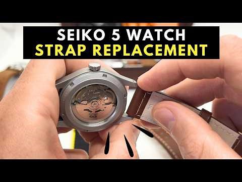 Seiko 5 Watch Strap Replacement | How to Change the Strap on a Seiko 5 Watch