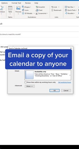 Use this with people outside your company/org 📧 #outlook #officetips #techtips #edutok #email #calendar #smallbusinesstips_ #Microsoft