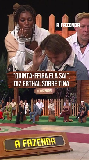 Tina e Erthal trocam farpas na Roça após feno pegar fogo na A Fazenda