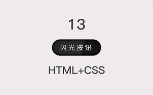 13 - 闪光按钮 (HTML CSS)