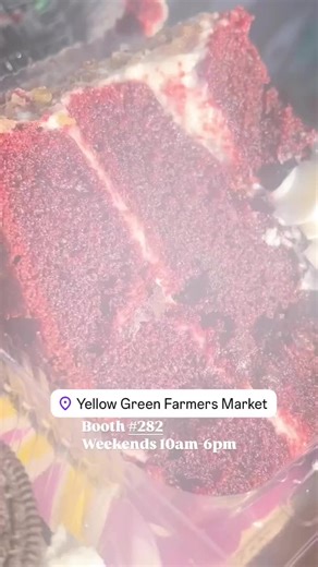 We’re back this weekend! Yellow & Green Farmers Market Saturday & Sunday from 10am-6pm Come treat yourself with a variety of sliced cake, mini cakes & assorted cookies! 😋 #hollywood #farmersmarkets #yellowandgreenfarmersmarket #treats #cake #sweettreats #foryou #thingstodo #thingstodohollywood #broward