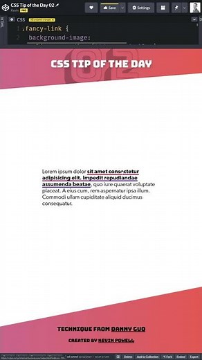 Multi-line underline text-gradient animation | CSS Tip of the Day | #shorts