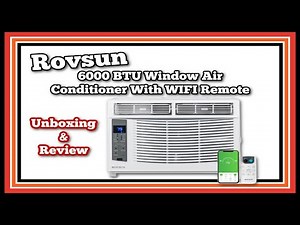 Rovsun 6000 BTU Window Air Conditioner With WIFI Remote | Unboxing/Review