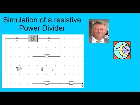 Simulation of a resistive Power Divider