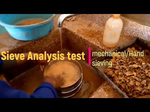 Particle Size Distribution of soil.(mechanical sieve Analysis)