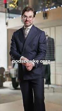 Najbardziej elegancki garnitur, jaki można sobie wyobrazić - granatowy garnitur dwurzędowy