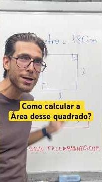 How do you calculate the area of ​​this square? Plane geometry with Rafa Jesus