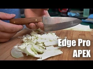 Sharpening a Santoku with the EDGE PRO APEX