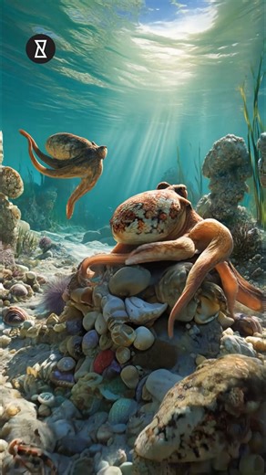 Inside Octlantis – Australia’s Secret Octopus Community Off the coast of Australia lies Octlantis, an incredible underwater “city” where dozens of octopuses build dens, interact, and even communicate with one another. Once thought to be solitary creatures, these intelligent cephalopods challenge everything we know about social life under the sea. From territorial disputes to colorful displays, Octlantis is a glimpse into the secret lives of one of the ocean’s most fascinating species. #Octlantis