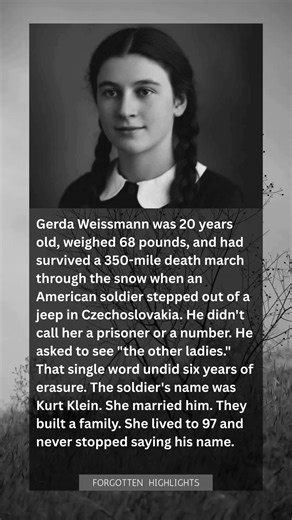 "She Survived a 350-Mile Death March. Then a Soldier Called Her a Lady and She Wept"