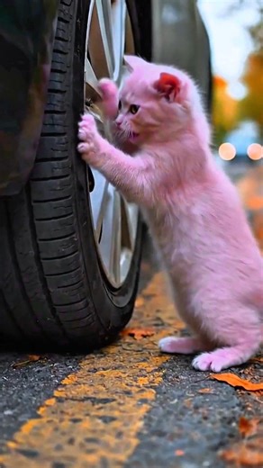 Angry Little Pink Cat‼️#funny #shorts #ai