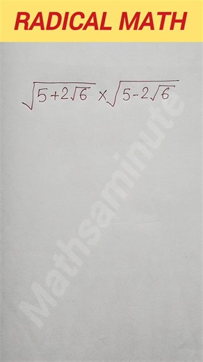 Redical math problem #maths #mathsaminute