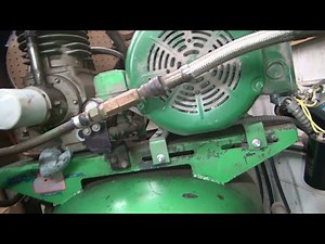 #102 fixing shop dayton air compressor 240v 7-1/2hp repair motor reed capacitor harley tatro machine