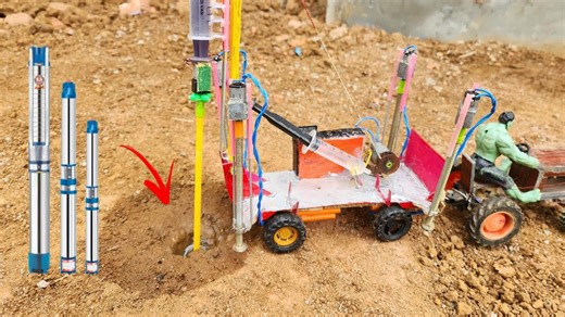 Build a DIY Tractor Borewell Drilling and Water Pump