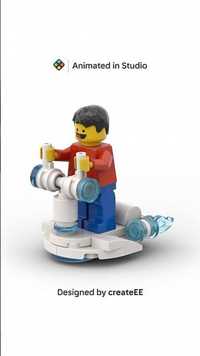 Animated in BrickLink® Studio™ | The Hover Scooter 9000