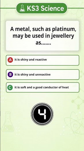KS3 Science - Metal and Non-metals Quiz