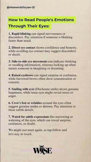 How to Read Anyone’s Emotions Just by Looking at Their Eyes #wisewords #motivation