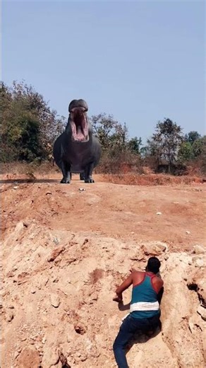 Hold On Tight 😱 #reels #viral #viral #tiger #subscribers #lion #animals #shorts #wildlife #hippo