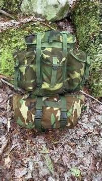 The Woodland ALICE with the Woodland MSS Carrier #alicepack #militarysurplus #alice #rucksack #M81