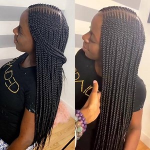 the world’s MOST AMAZING SISTER! @ayifa_ #LetsArgue 😛👯‍♀️👯‍♀️ #braidedTT . . . . . . . #stitchbraids #cute #feedinbraids #beautiful #naturalhair #blackhair #protectivestyles #cornrows #hair #curlyhair #blackhairstyle #curls #boxbraids #goals #braids #lemonadebraids #pretty #nycbraids #satisfying #brooklynstylist #brooklynbraider #nychairstylist #nycbraider #brooklynbraids #instabraids #hairinspiration | Braided by Xia Charles