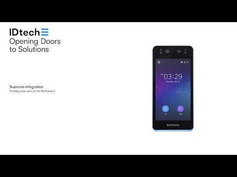 IDtech integrated solutions - Suprema BioStation 3 (face recognition)