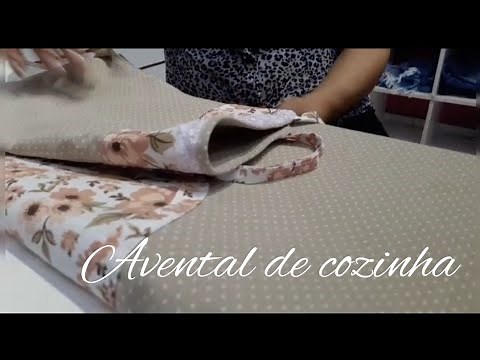Como fazer um lindo avental de cozinha- passo a passo.