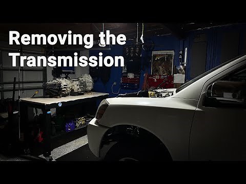 How to remove the transmission from a first gen Nissan Titan