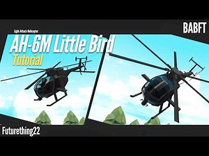 AH-6 Little Bird Helicopter Tutorial (Roblox Build a Boat for Treasure)