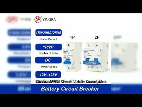 1P 2P DC 150A 250A Battery Circuit Breaker For Solar System / Overload Protection Switch For 4.2kw 6