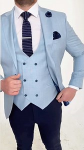 2.9K views · 39 reactions | Sky Blue for summer  get our Hvar - 3 Piece Suit online or in-store. | Suit Culture | Facebook