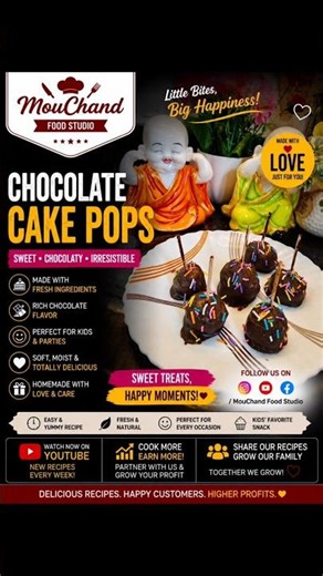 🍫 Chocolate Cake Pops | Homemade Happiness on a Stick! 🍭