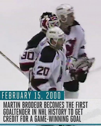 Brodeur’s game-winning goal | This Date in History #shorts
