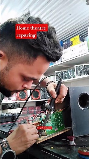 how to repair home theater #speaker#amplifier#electronic#hometheater#shortsfeed