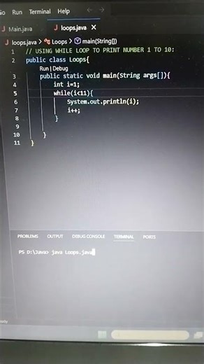Using "While"Loop|Print number 1 to 10|JAVA PROGRAMMING|KEEP DOING KEEP LEARNING|THANK YOU