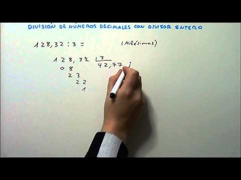 DIVISION OF DECIMAL NUMBERS WITH AN INTEGER DIVISOR. HD
