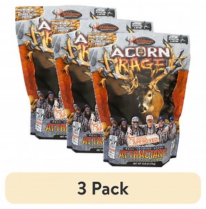 (3 pack) WILDGAME INNOVATIONS Acorn Rage 5lb Deer Attractant | Powerful Year-Round Long-Lasting Hunting Attractant | Nutritious Crushed Acorns & Roasted Soybean