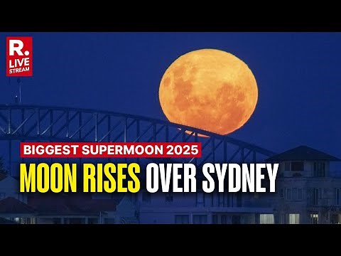 Biggest Supermoon of 2025 LIVE: 'Beaver' Moon Rises over Sydney's iconic Bondi Beach I Australia