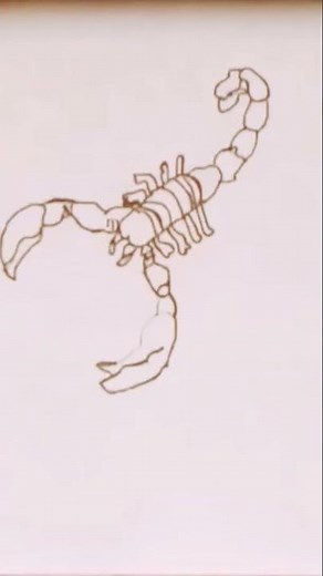 How to draw a scorpion 🦂✏️