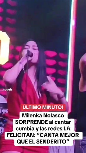 Milenka Nolasco Sorprende Cantando Cumbia