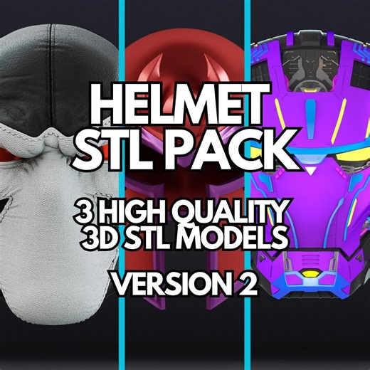 Helmet STL Pack | High Detail 3D Print Models for Cosplay (digital Product) - Etsy