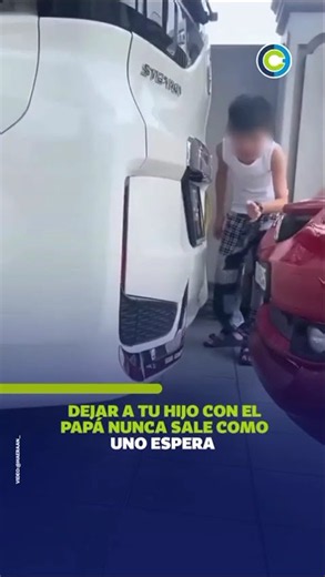 Leaving your child with dad never goes as expected