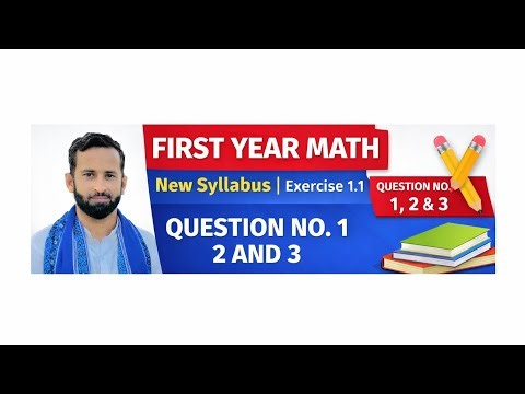 First year math /11th math exercise 1.1question 1 2 and 3