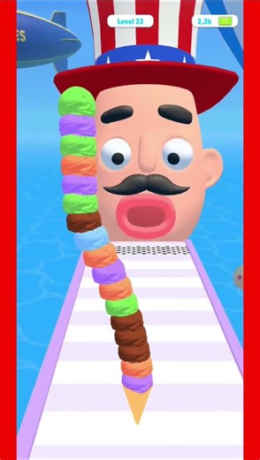 XXL ICE Cream 🍦 sandwich 🥰 Level 22 #shorts #short #shortvideo #icecream