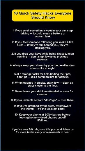 10 Safety Hacks That Could Save Your Life