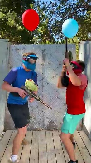 Paintball Balloon Pop Racing is INTENSE!!