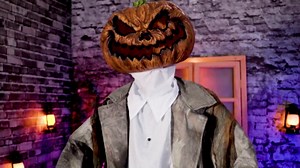 Halloween Animatronics Decorations 6ft Jack, Animated Lifesize Pumpkin Horror Decor with Motion Sensor, Creepy Sound, Scary Move, Light Up Eyes, Haunted House Spooky Prop for Outdoor, Yard Lawn