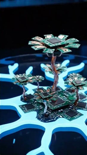 Exploding Electronics Grow Circuit Plants 💻 #Shorts #Technology #Futuristic #SciFi