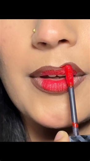 Deep Brown Red Lips Tutorial#BrownRedLipstick #RedBrownLips #LipstickLover #BoldLipColor #GlamLook