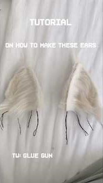 Tutorial on how to make therian / furry cat ears🐾 #furry #therian #furries #fursuit #therianthropy