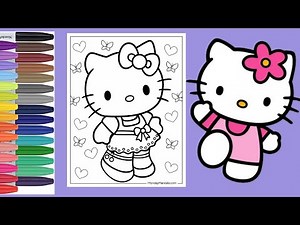Hello Kitty Coloring Book | Colouring with Markers | Sanrio
